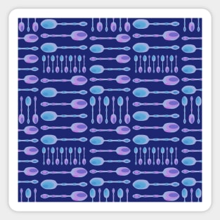 Artistic Spoons Pattern Sticker